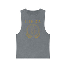 Load image into Gallery viewer, Unisex Libra Stonewash Tank Top
