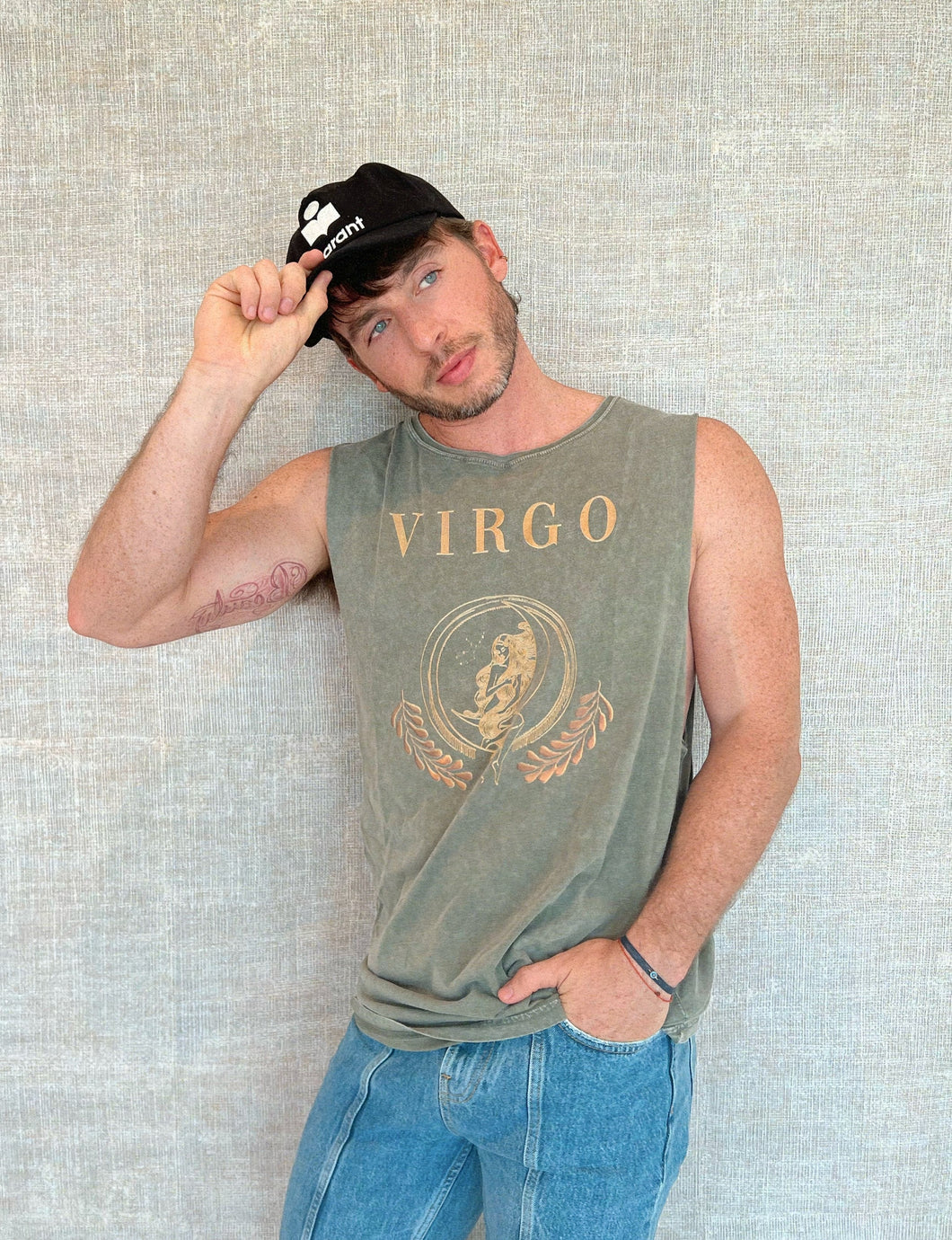 Unisex Virgo Stonewash Tank Top - Runs Small *